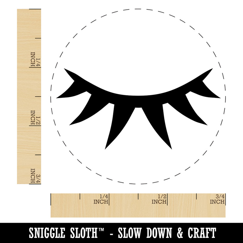 Sweet Eyelashes Single Rubber Stamp for Stamping Crafting Planners