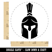 Ancient Greek Roman Spartan Helmet Front Rubber Stamp for Stamping Crafting Planners