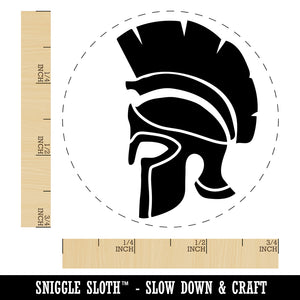 Ancient Greek Roman Spartan Helmet Rubber Stamp for Stamping Crafting Planners