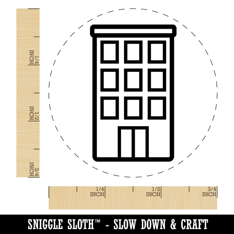 Business Building Skyscraper Rubber Stamp for Stamping Crafting Planners
