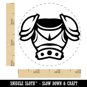 Fantasy Medieval Plate Armor Rubber Stamp for Stamping Crafting Planners