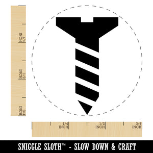 Flat Head Screw Rubber Stamp for Stamping Crafting Planners