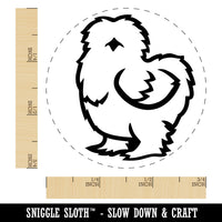 Fluffy Silkie Chicken Rubber Stamp for Stamping Crafting Planners