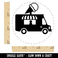 Ice Cream Truck Rubber Stamp for Stamping Crafting Planners