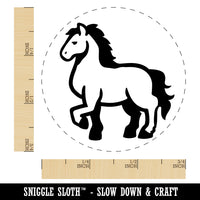 Majestic Standing Horse Rubber Stamp for Stamping Crafting Planners