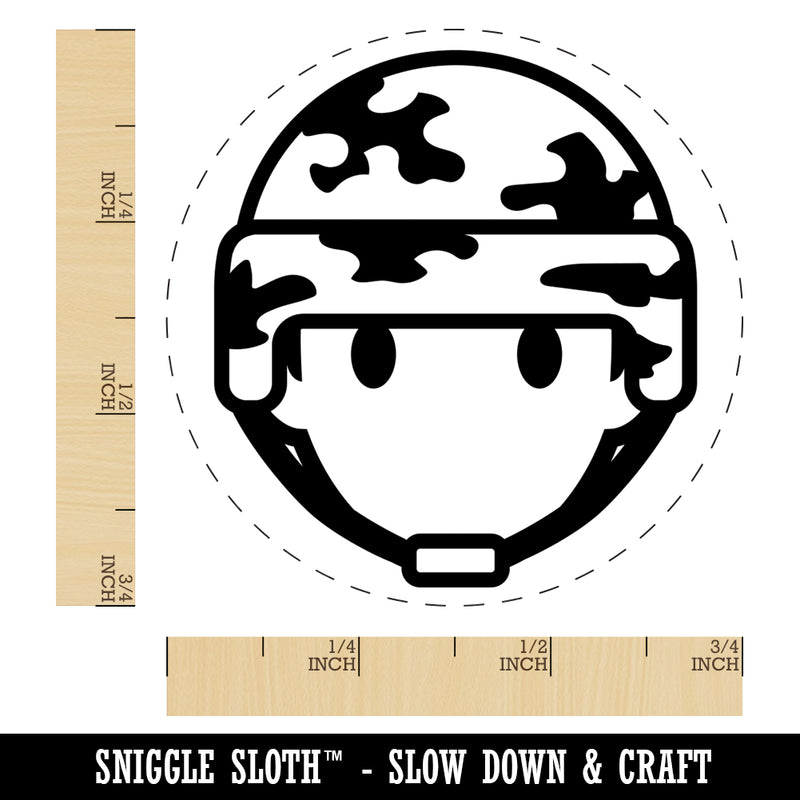 Occupation Military Soldier Icon Rubber Stamp for Stamping Crafting Planners