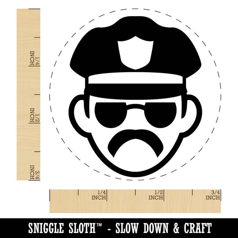 Occupation Police Officer Man Icon Rubber Stamp for Stamping Crafting Planners