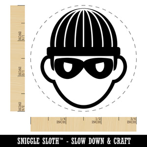 Occupation Thief Burglar Criminal Icon Rubber Stamp for Stamping Crafting Planners