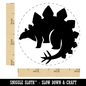 Stegosaurus the Spikey Dinosaur Rubber Stamp for Stamping Crafting Planners
