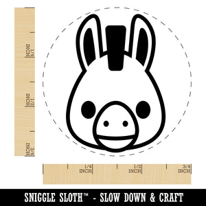 Witty Donkey Mule Head Rubber Stamp for Stamping Crafting Planners