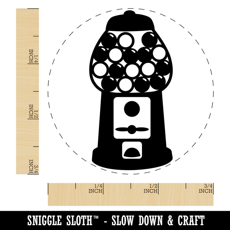 Gumball Machine Rubber Stamp for Stamping Crafting Planners