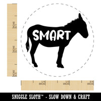 Donkey Smart Ass Silhouette Solid Rubber Stamp for Stamping Crafting Planners