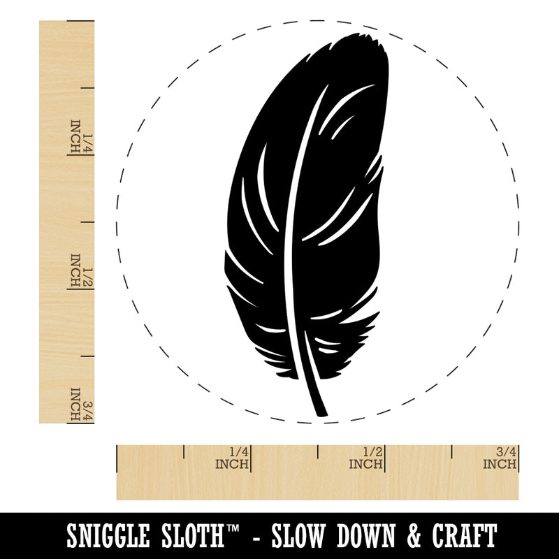 Stout Bird Feather Rubber Stamp for Stamping Crafting Planners