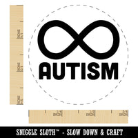 Autism Awareness Infinity Symbol Rubber Stamp for Stamping Crafting Planners