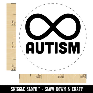 Autism Awareness Infinity Symbol Rubber Stamp for Stamping Crafting Planners