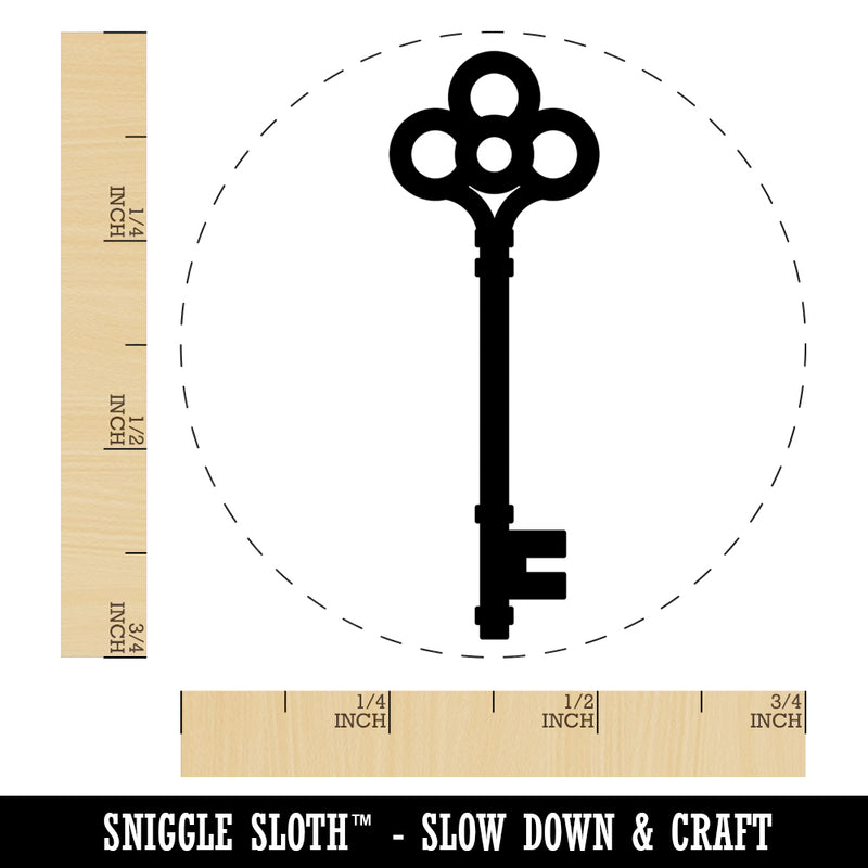 Vintage Skeleton Key Rubber Stamp for Stamping Crafting Planners