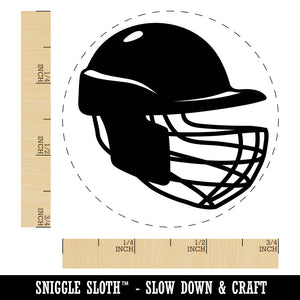 Cricket Sport Helmet Rubber Stamp for Stamping Crafting Planners