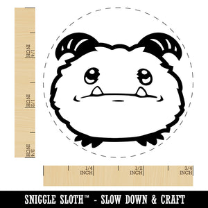 Cute Yeti Abominable Snowball Rubber Stamp for Stamping Crafting Planners