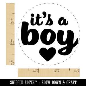 It's a Boy Baby Shower Party Rubber Stamp for Stamping Crafting Planners