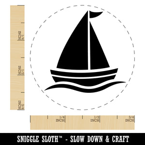 Sailing Sailboat Rubber Stamp for Stamping Crafting Planners