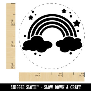 Sweet Adorable Magical Rainbow Rubber Stamp for Stamping Crafting Planners