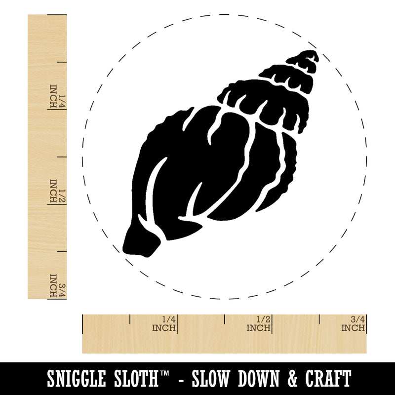 Tulip Seashell Sea Shell Rubber Stamp for Stamping Crafting Planners