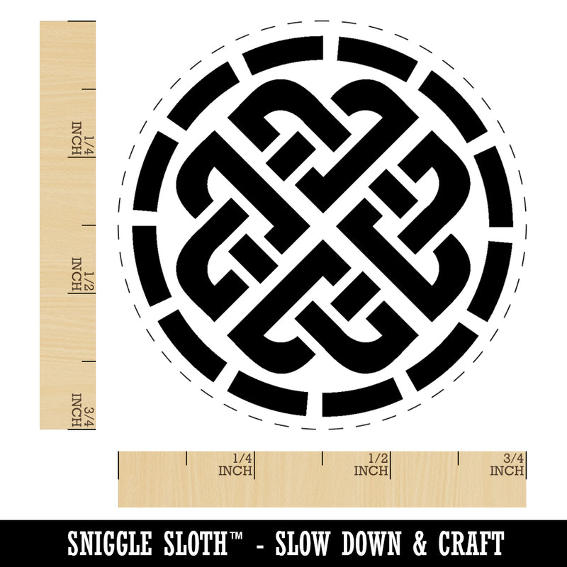 Celtic Shield Knot Ward Symbol of Protection Rubber Stamp for Stamping Crafting Planners