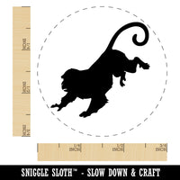 Running Monkey with Long Tail Rubber Stamp for Stamping Crafting Planners