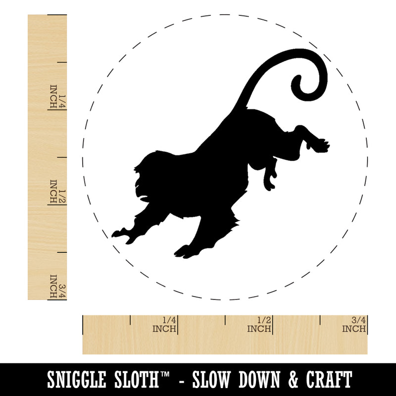 Running Monkey with Long Tail Rubber Stamp for Stamping Crafting Planners