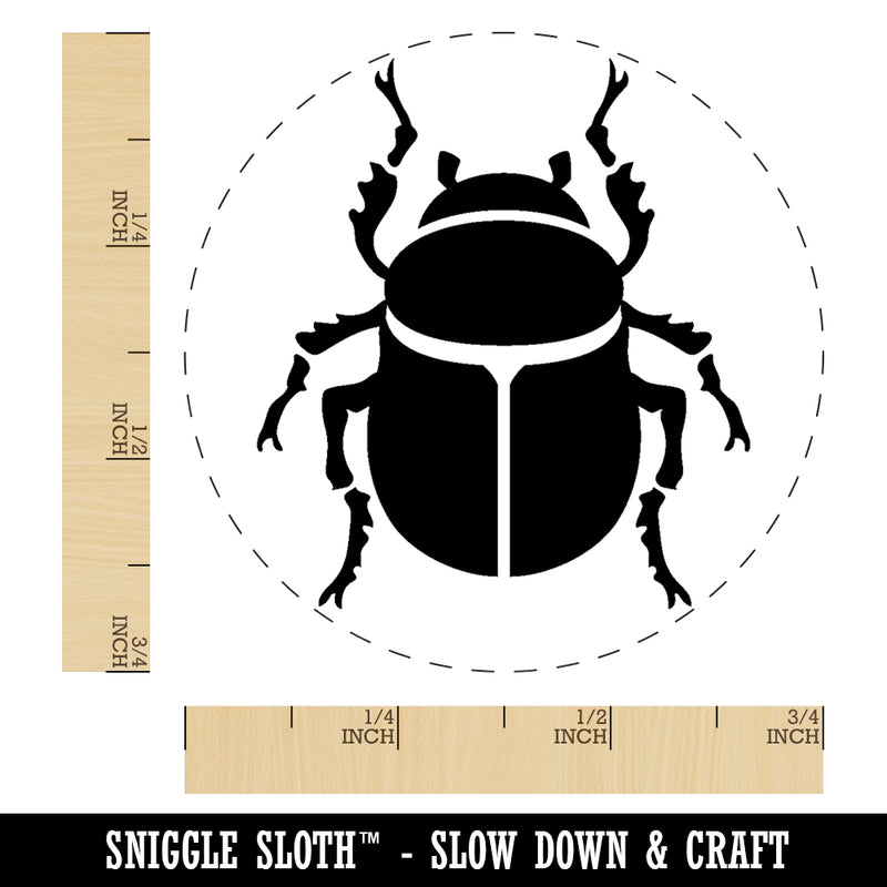 Scarab Beetle Insect Bug Rubber Stamp for Stamping Crafting Planners