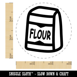 Bag of Flour Baker Baking Rubber Stamp for Stamping Crafting Planners