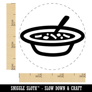 Bowl of Soup Rubber Stamp for Stamping Crafting Planners