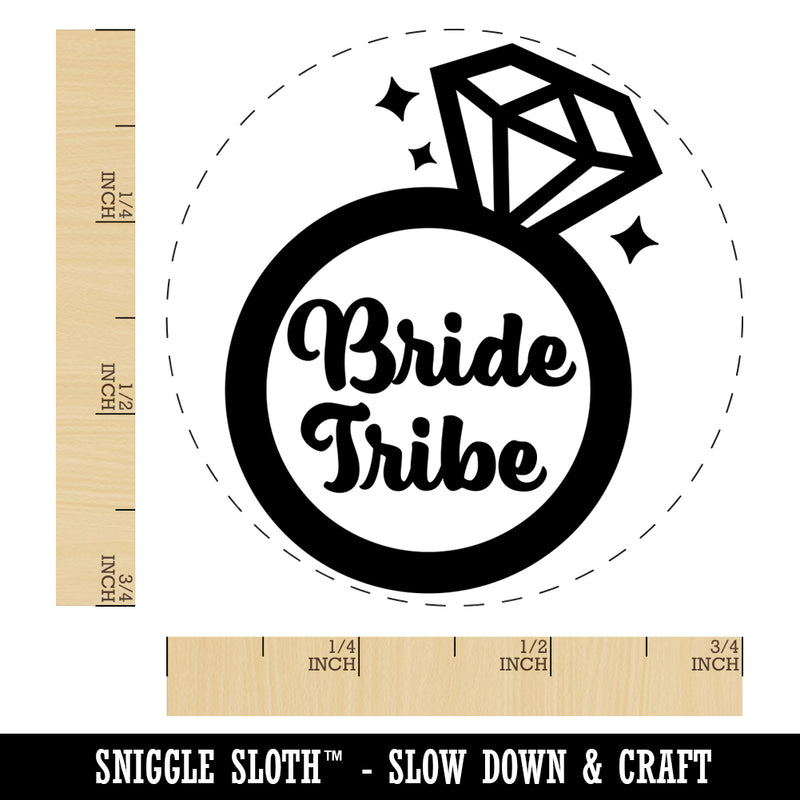 Bride Tribe Engagement Ring Wedding Rubber Stamp for Stamping Crafting Planners