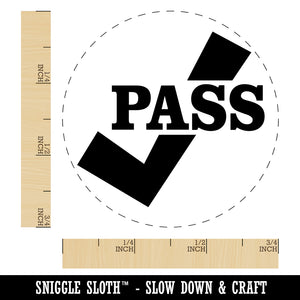 Pass Checkmark Teacher Rubber Stamp for Stamping Crafting Planners