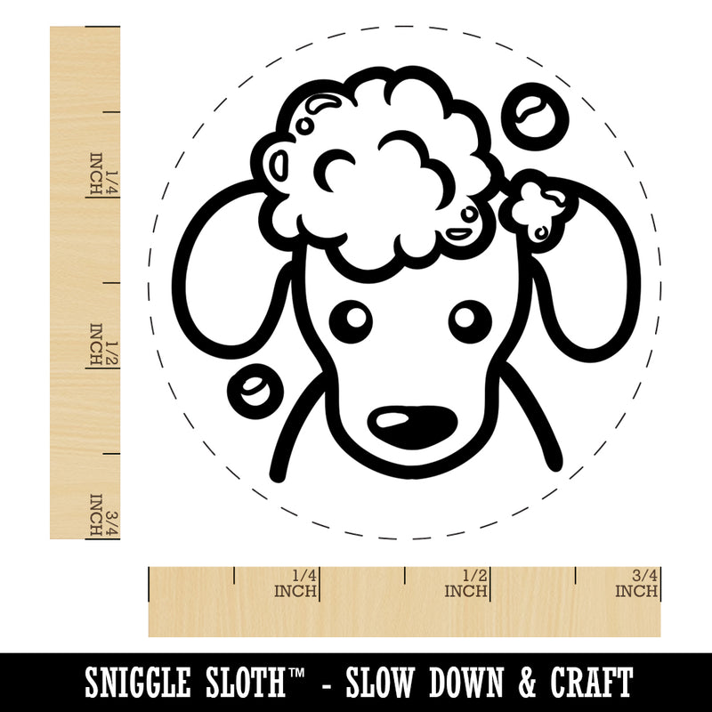 Dog Wash Bubble Bath Rubber Stamp for Stamping Crafting Planners