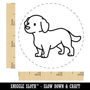 Labrador Retriever Standing Dog Rubber Stamp for Stamping Crafting Planners