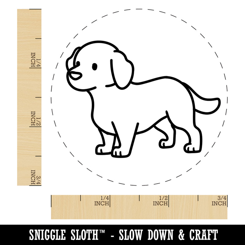 Labrador Retriever Standing Dog Rubber Stamp for Stamping Crafting Planners