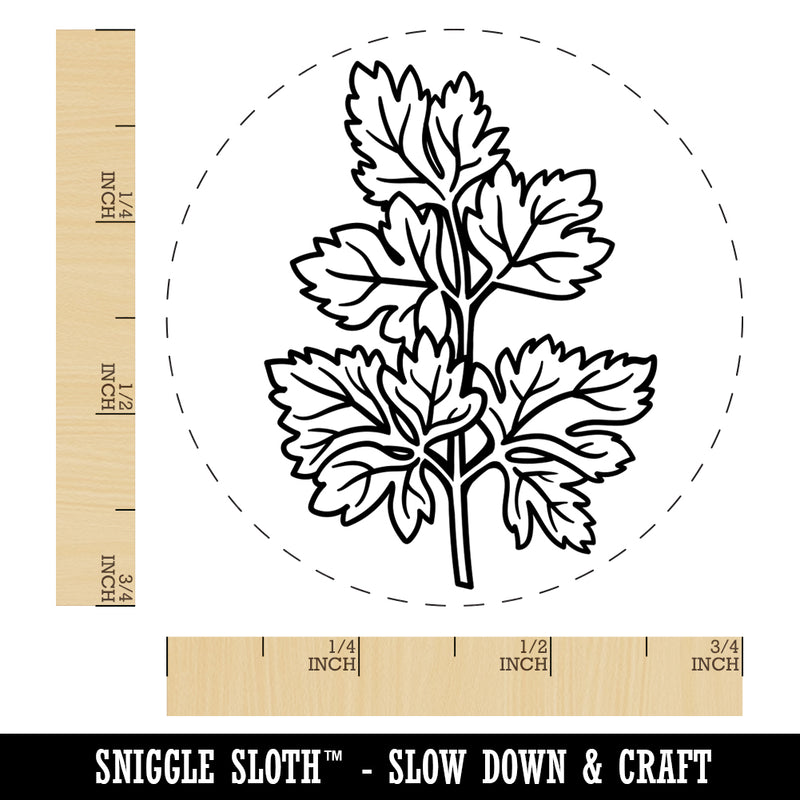 Parsley Herb Plant Rubber Stamp for Stamping Crafting Planners