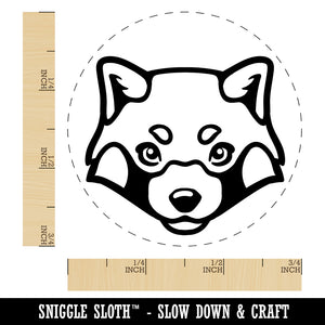 Red Panda Face Rubber Stamp for Stamping Crafting Planners