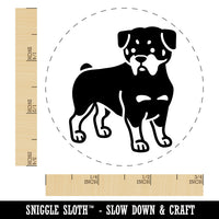 Rottweiler Rottie Standing Dog Rubber Stamp for Stamping Crafting Planners