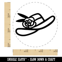 Southern Belle Wide-Brimmed Hat Kentucky Derby Rubber Stamp for Stamping Crafting Planners