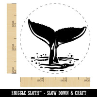 Whale Tail Rubber Stamp for Stamping Crafting Planners