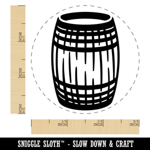 Wine Wood Cask Barrel Upright Rubber Stamp for Stamping Crafting Planners
