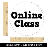 Online Class School Fun Text Rubber Stamp for Stamping Crafting Planners