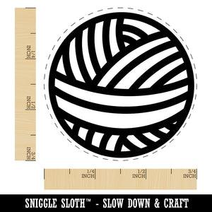 Crafty Ball of Yarn Crocheting Knitting Yarn Crafts Rubber Stamp for Stamping Crafting Planners
