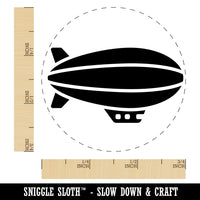 Blimp Dirigible Zeppelin Airship Silhouette Rubber Stamp for Stamping Crafting Planners