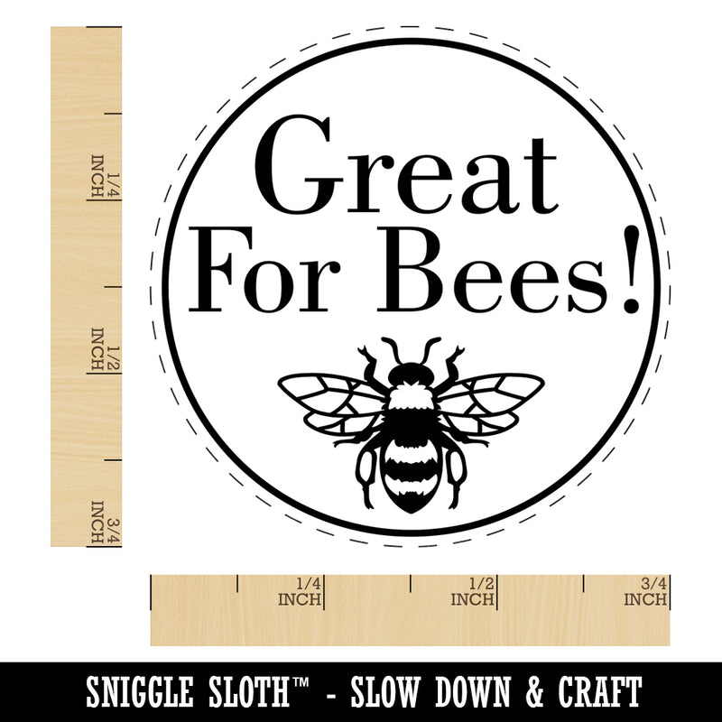 Great For Bees Flower Seed Packet Label Rubber Stamp for Stamping Crafting Planners