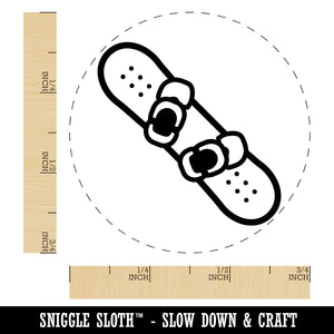 Snowboard with Boot Bindings Extreme Winter Sports Rubber Stamp for Stamping Crafting Planners