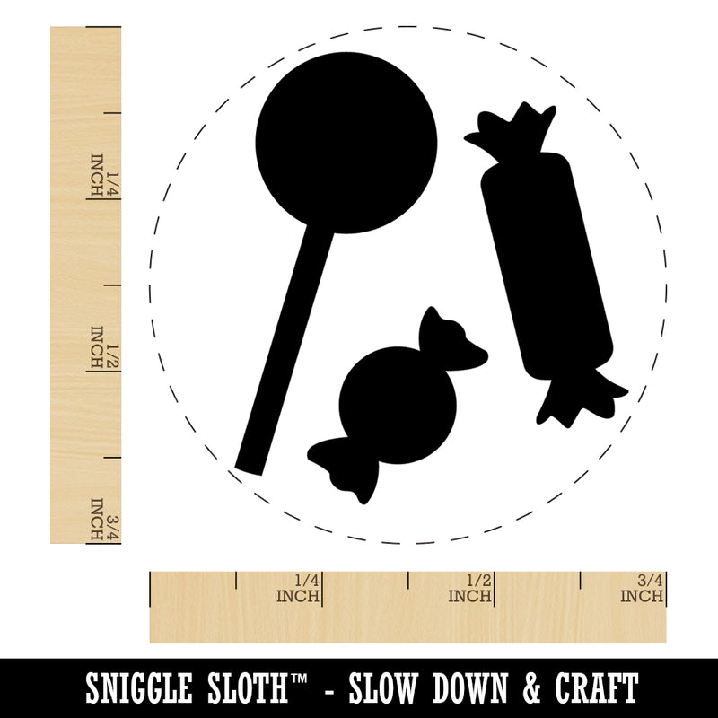 Candy Lollipop Rubber Stamp for Stamping Crafting Planners