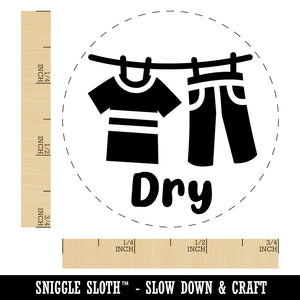 Laundry Hanging Dry Rubber Stamp for Stamping Crafting Planners